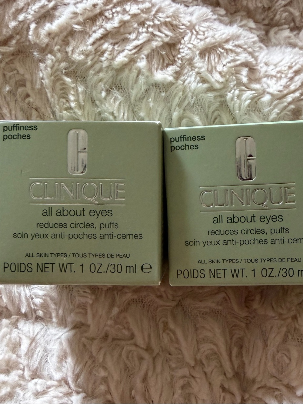 Set of 2 New Clinique All About Eyes Eye Cream 1oz